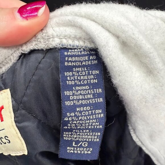 Wrangler Authentics Blue Flannel Insulated Hoodie - Picture 5 of 5